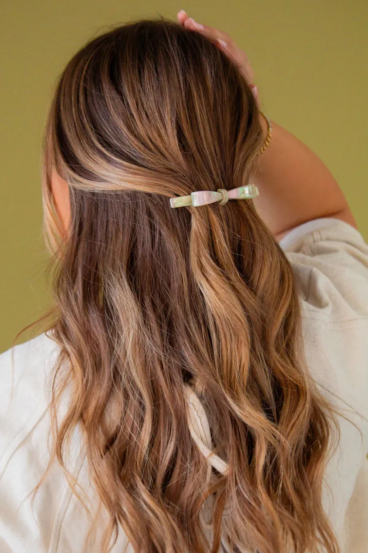 Andi Green Opal Bow Barrette