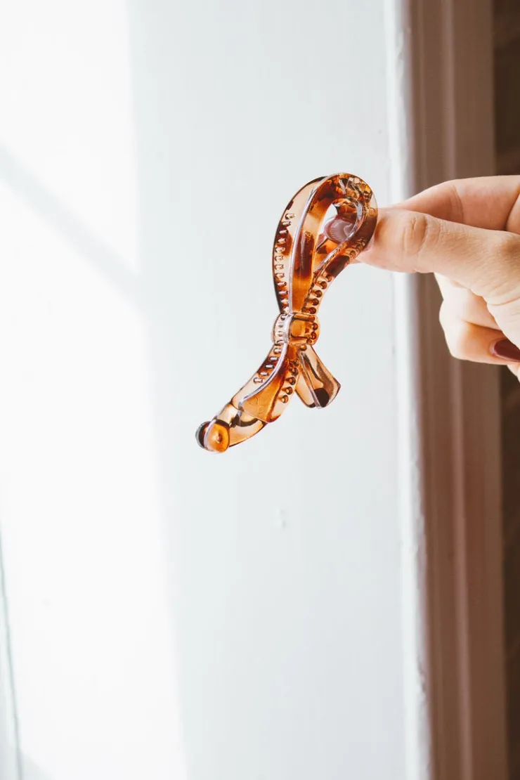 Andi Half Bow Banana Claw Clip