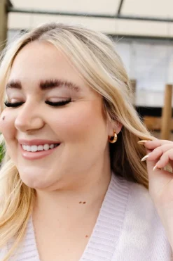 Andi Horseshoe Hoops - Hypoallergenic