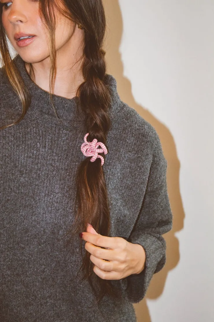 Andi Houndstooth Cord Scrunchies