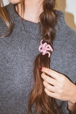 Andi Houndstooth Cord Scrunchies