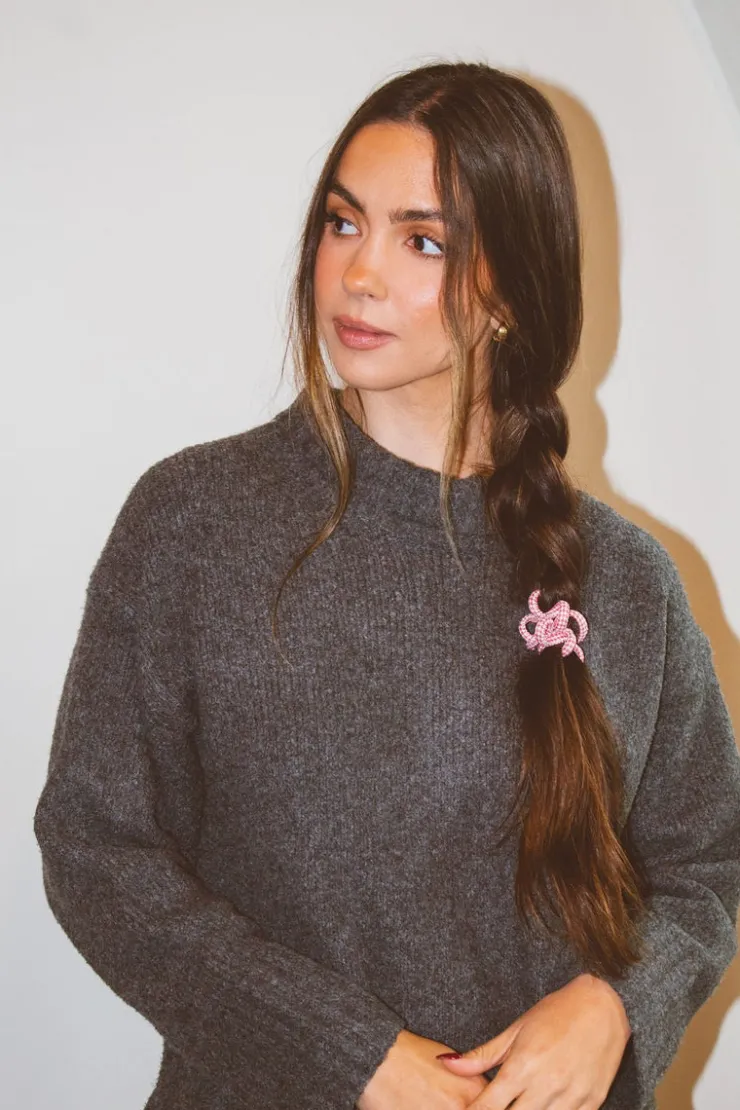 Andi Houndstooth Cord Scrunchies