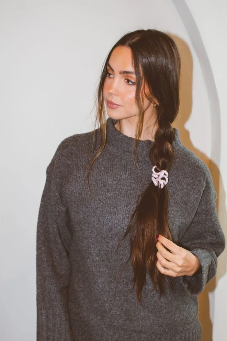 Andi Houndstooth Cord Scrunchies