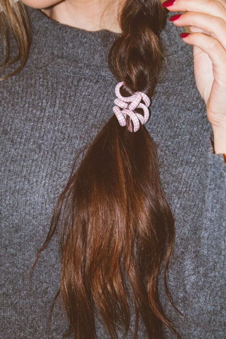 Andi Houndstooth Cord Scrunchies