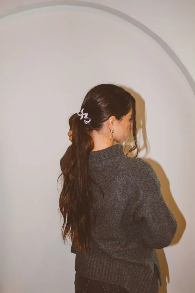 Andi Houndstooth Cord Scrunchies