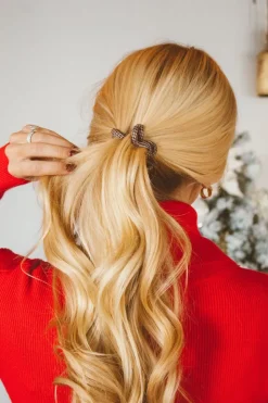 Andi Houndstooth Cord Scrunchies