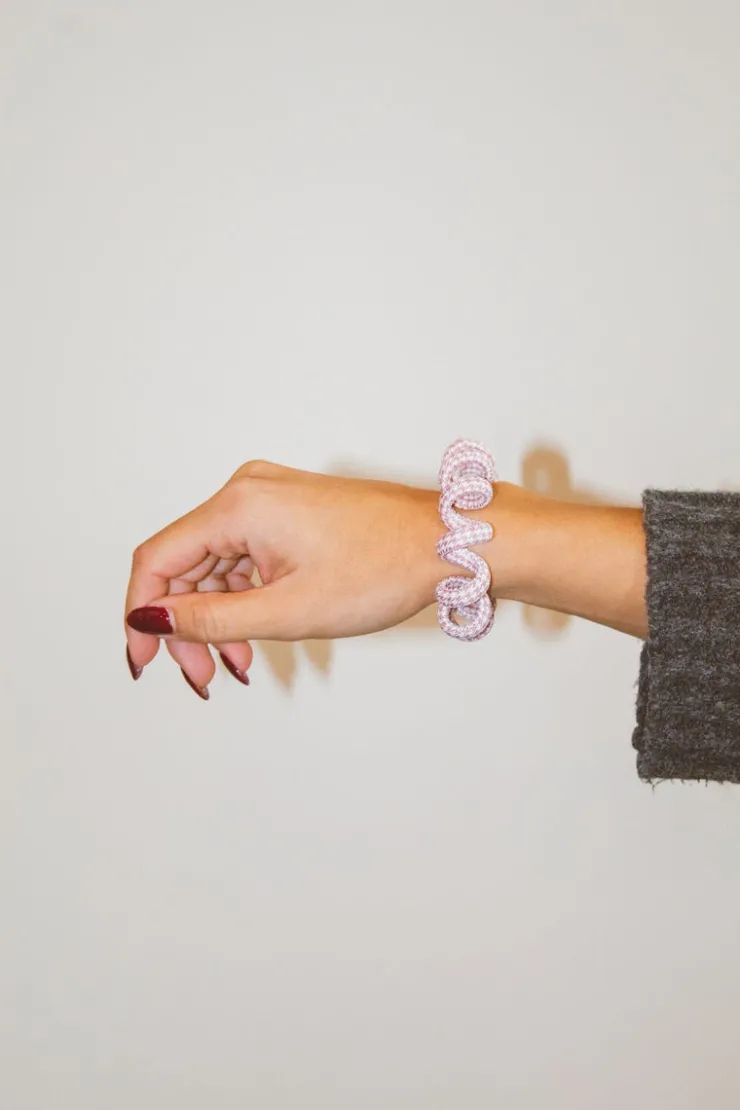 Andi Houndstooth Cord Scrunchies