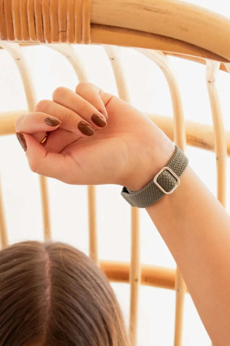 Andi Hunter Thin Weaved Adjustable Elastic Watch Band