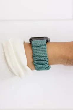 Andi Jade Hexagon Athletic Scrunchie Band Compatible with Apple Watch