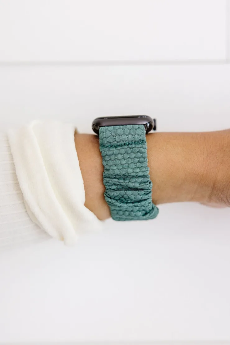Andi Jade Hexagon Athletic Scrunchie Band Compatible with Apple Watch