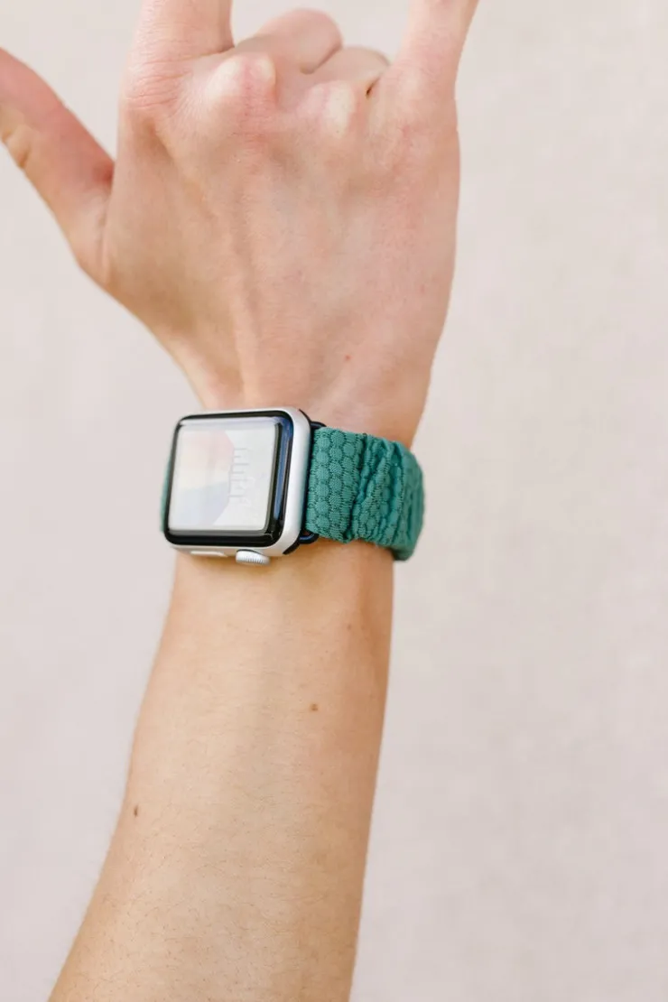 Andi Jade Hexagon Athletic Scrunchie Band Compatible with Apple Watch
