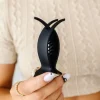 Andi Jumbo Black Ponytail Claw Clip