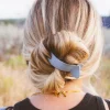 Andi Jumbo Slate Ponytail Claw Clip