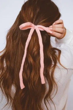 Andi Knit Long Bow Clip