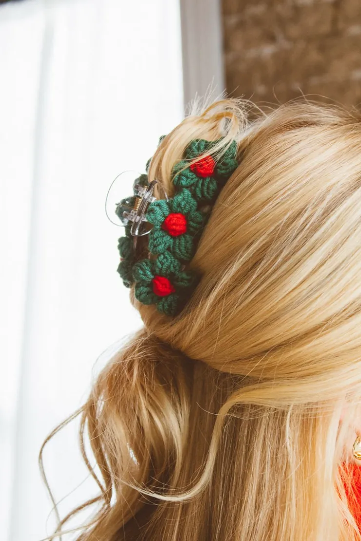 Andi Knitted Petals Claw Clip