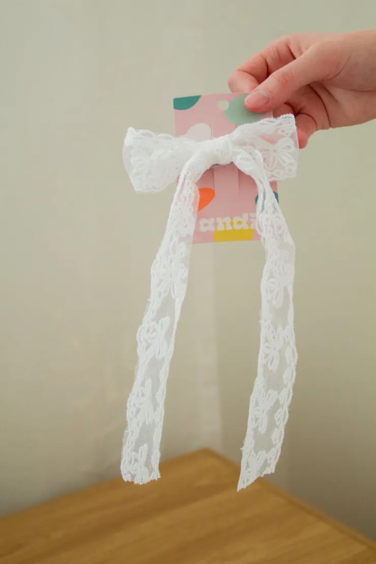 Andi Lace Long Bow Clip
