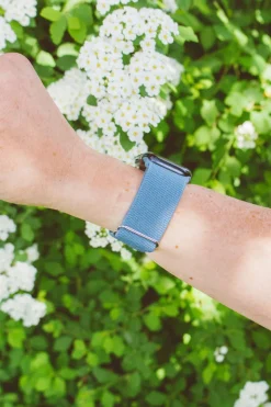 Andi Lagoon Blue Adjustable Elastic Watch Band