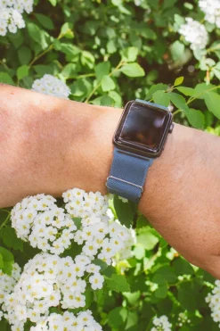 Andi Lagoon Blue Adjustable Elastic Watch Band