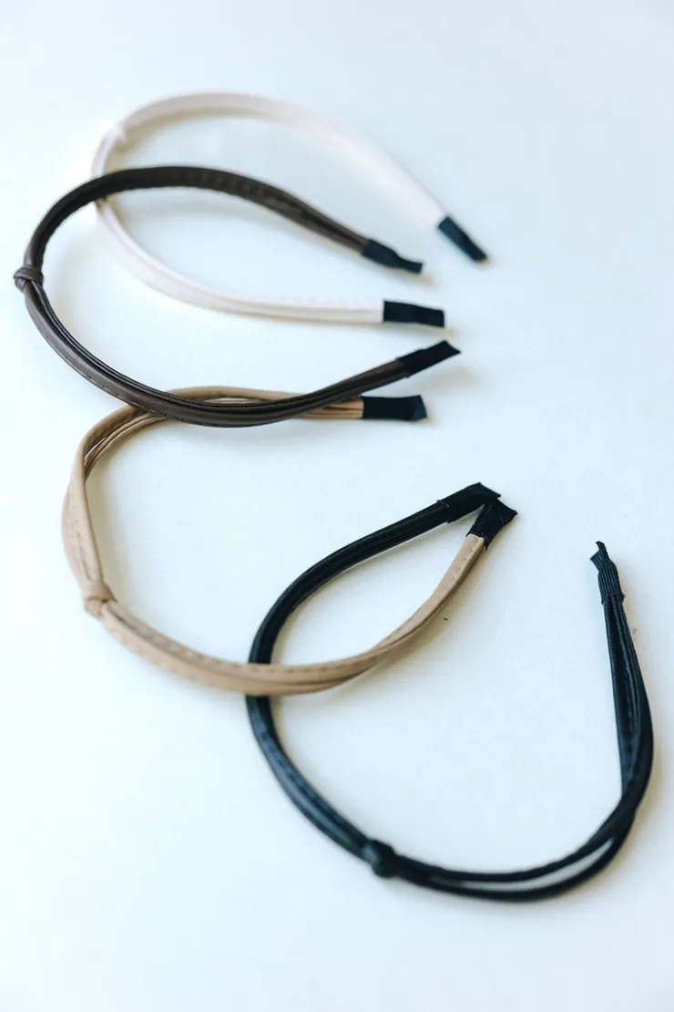 Andi Leather Knot Headband