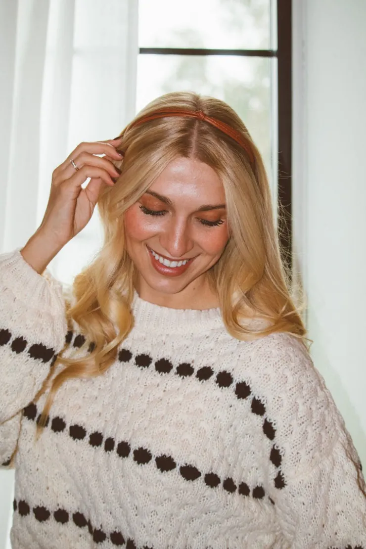 Andi Leather Knot Headband