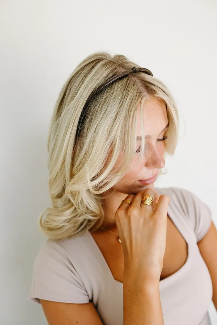 Andi Leather Knot Headband