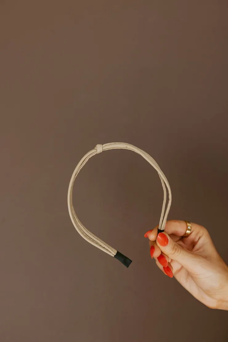 Andi Leather Knot Headband