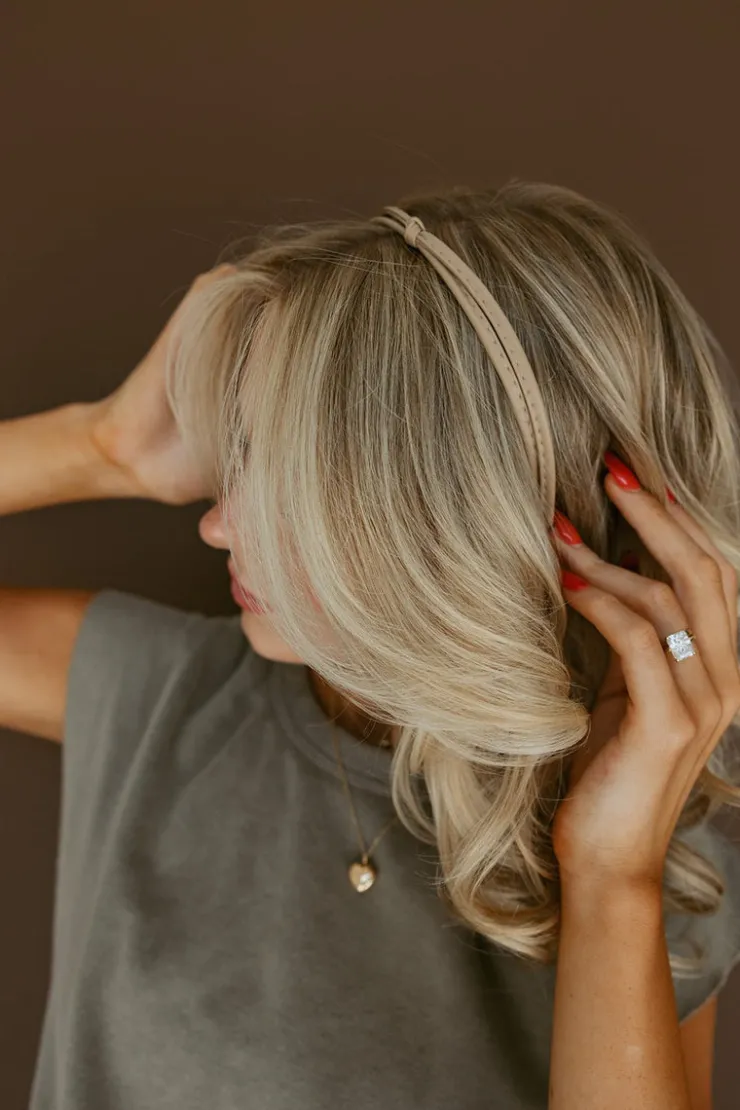 Andi Leather Knot Headband