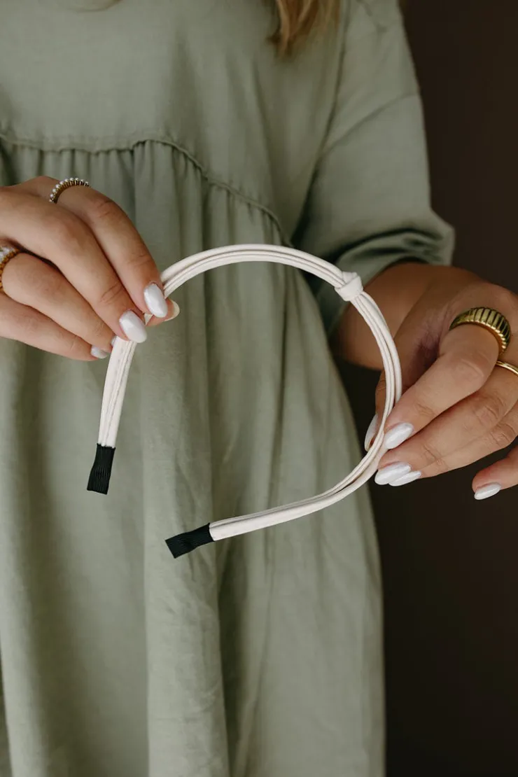 Andi Leather Knot Headband
