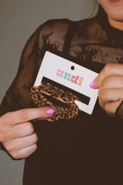 Andi Leopard Spots Claw Clip
