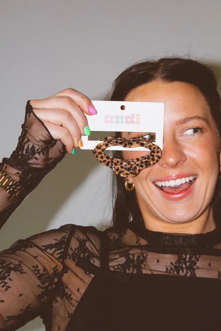 Andi Leopard Spots Claw Clip