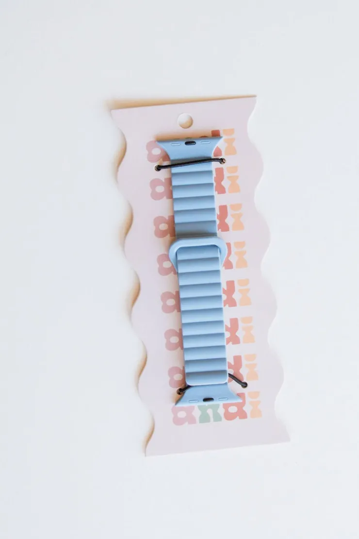 Andi Light Blue Magnetic Loop Watch Band