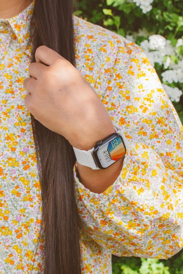 Andi Linen Adjustable Elastic Watch Band