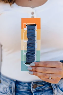 Andi Marine Blue Athletic Scrunchie Band Compatible with Apple Watch