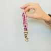 Andi Maroon Checked Keychain
