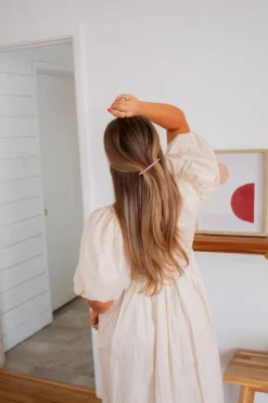 Andi Mauve Long Barrette