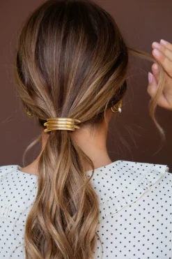Andi Minimal Gold Ponytail Cuff