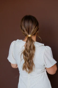 Andi Minimal Gold Ponytail Cuff
