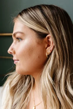 Andi 18mm Fundamental Gold and Silver Hoops - Hypoallergenic