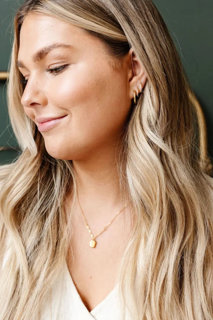 Andi 18mm Fundamental Gold and Silver Hoops - Hypoallergenic
