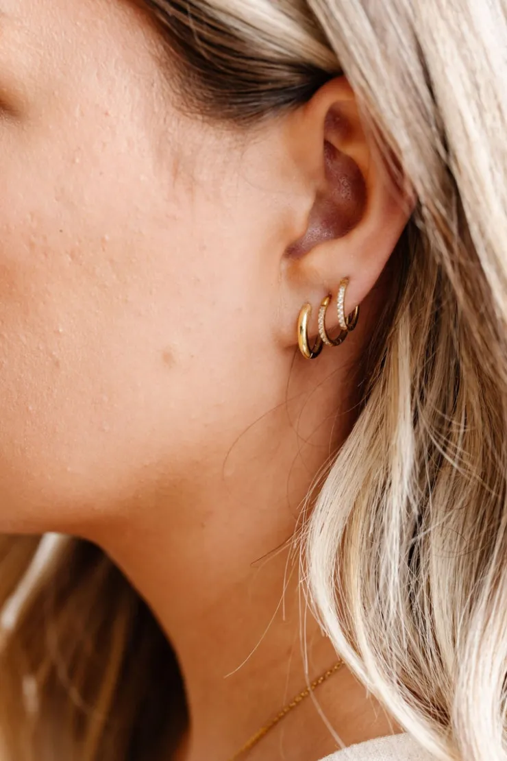 Andi 14mm Fundamental Hoops - Hypoallergenic - Gold and Silver