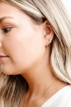 Andi 14mm Fundamental Hoops - Hypoallergenic - Gold and Silver