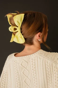 Andi Moonlight Glow Bow Claw Clip