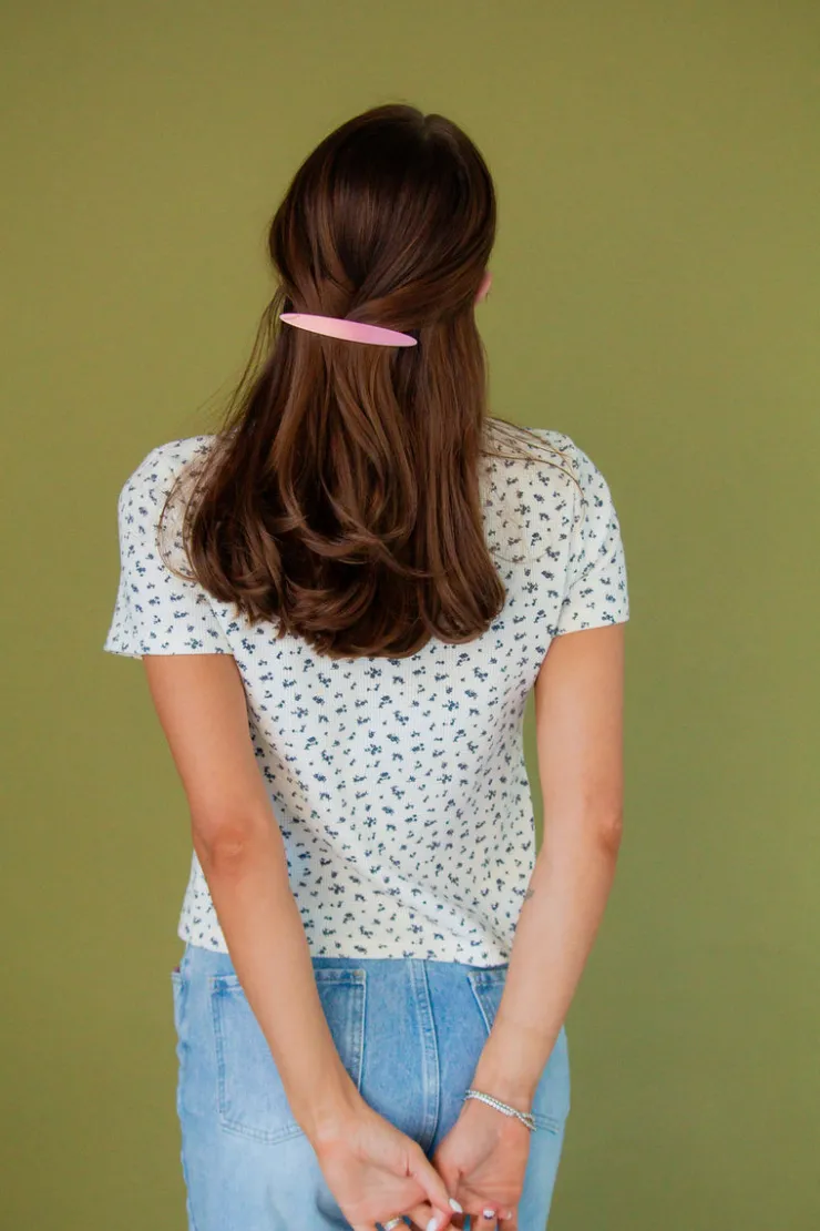 Andi Oblong Oval Barrette