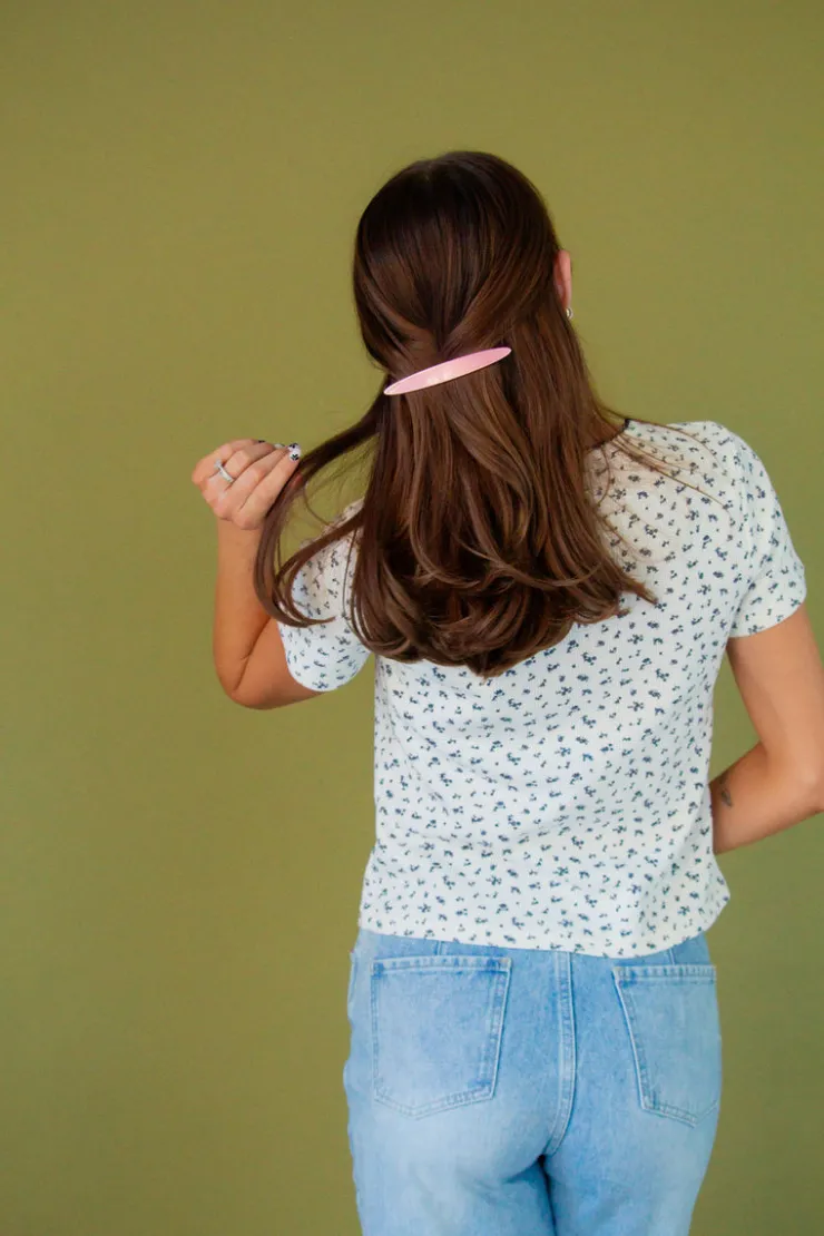 Andi Oblong Oval Barrette