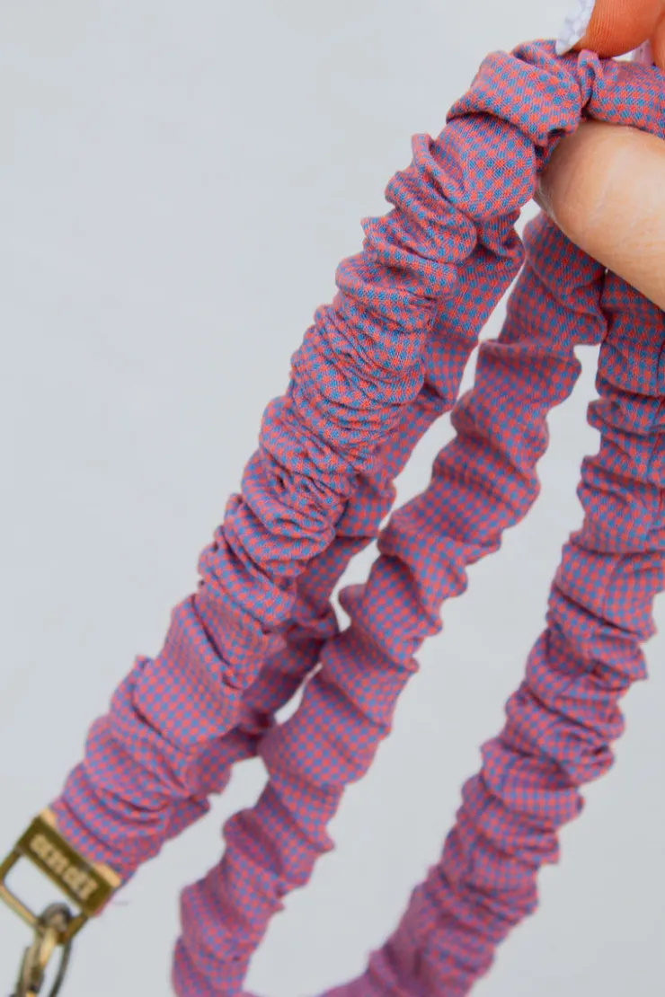 Andi Orange & Blue Mini Checkered Lanyard