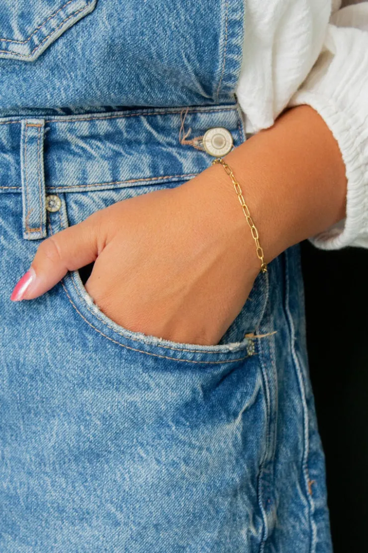 Andi Paperclip Chain Bracelet