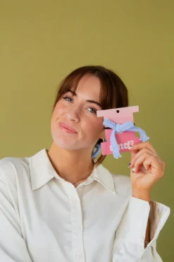 Andi Pastel Knit Bow Ponytail Holder