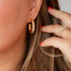 Andi Pearl Encrusted Half Hoops