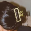 Andi Pearl Rectangle Claw Clip