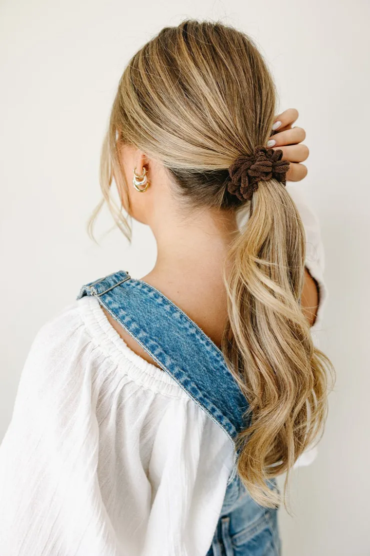 Andi Plush Ruffle Scrunchie